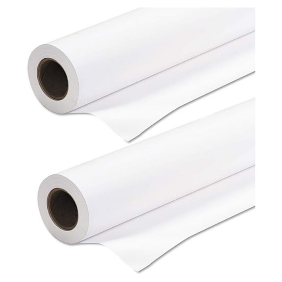 2 Pack 36-inch x 500-foot Untaped Engineering Copier Plotter Paper, 3-inch Y