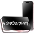 thumbnail image 1 of 2 Pack 360 Degree Anti-glare Privacy Tempered Glass for iPhone 15 Plus/iPhone 16 Plus 6.7 inch 4 Sides Anti-Spy 4 Directions Matte Screen Protector Film, 1 of 9