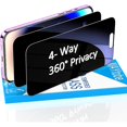 thumbnail image 1 of [2-Pack 360 Degree Privacy Screen Protector for iPhone 14 Pro Horizontal and Vertical Private Tempered Glass, 4 Way Anti Spy, No Bubbles, Anti Scratch, 1 of 1