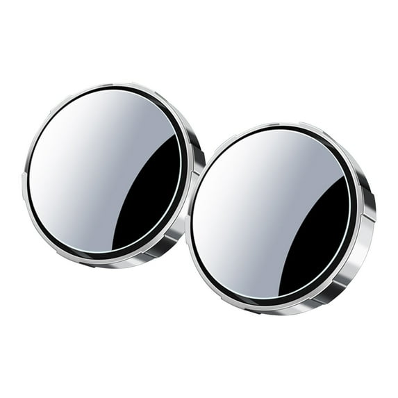 2 Pack 360 Degree Rotating Blind Spot Mirrors, Suction Cup Type Small Circular Wide Angle Rearview Mirrors, Reversing Assist for Car