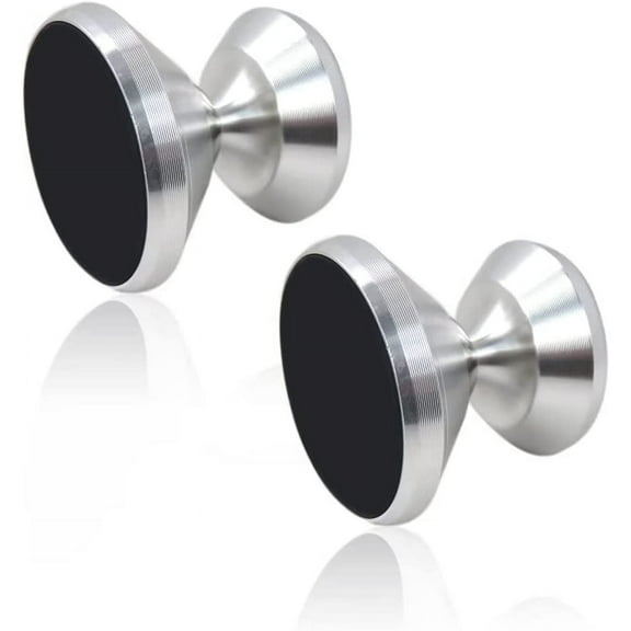 2-Pack 360 Degree Universal Magnetic Car Mount Dashboard Holders for all Cell Phones, Tablet, GPS devices(Silver)