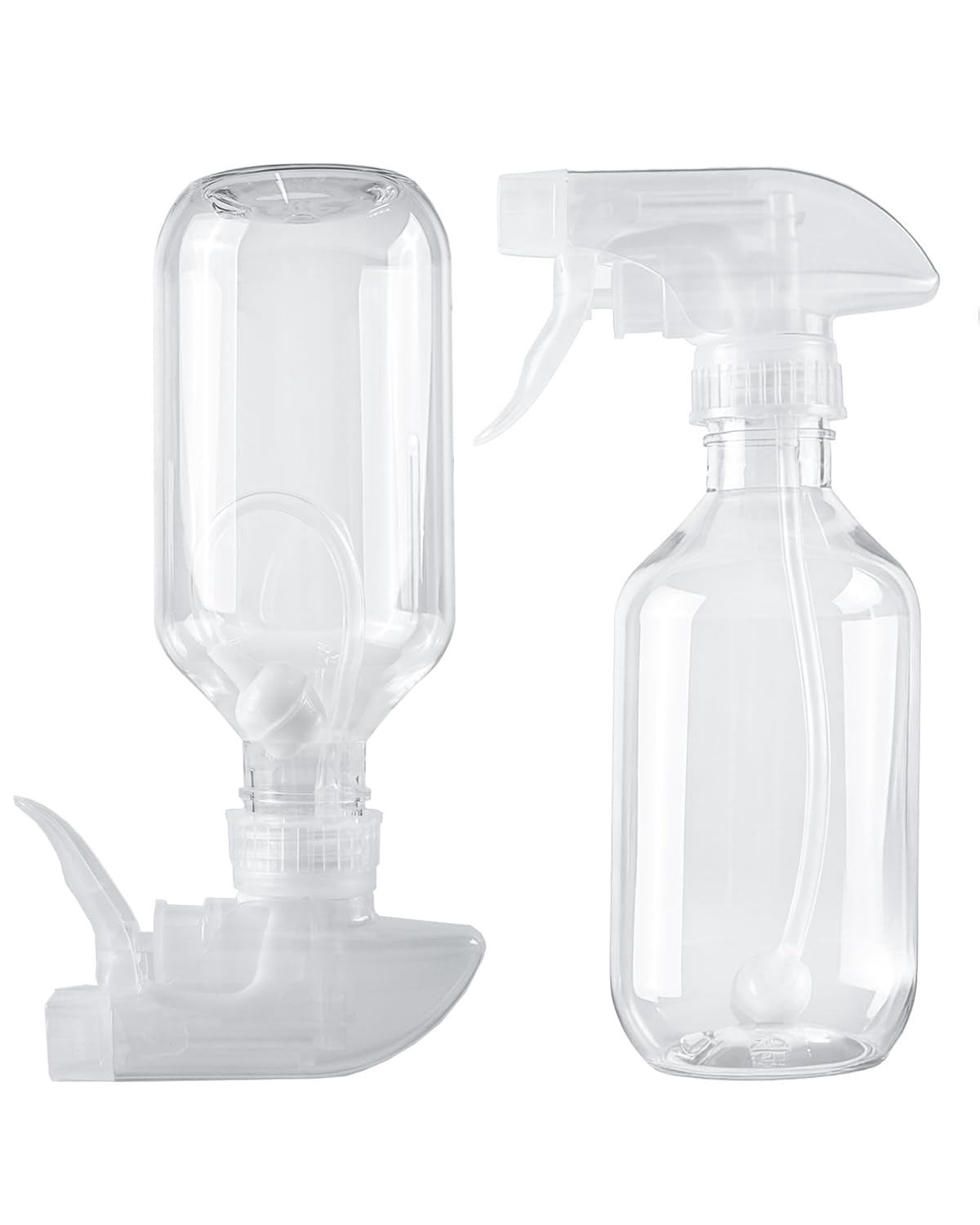 2 Pack 360° Spray Bottles, 16 oz Plastic Small Containers with ...