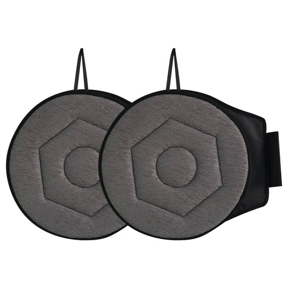 2-Pack 360 Swivel Car Seat Cushions - -Pattern Mobility Aid Pads, Non-Slip Rotating Seat Cushions for Elderly, Car & Office Chair (16x16x1 Inch)
