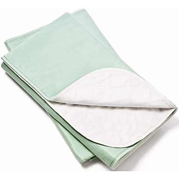 2 Pack - 36x36 Wateproof Reusable Incontinence Underpads/Washable Incontinence Bed Pads Great for Adults, Kids and Pets (Green)