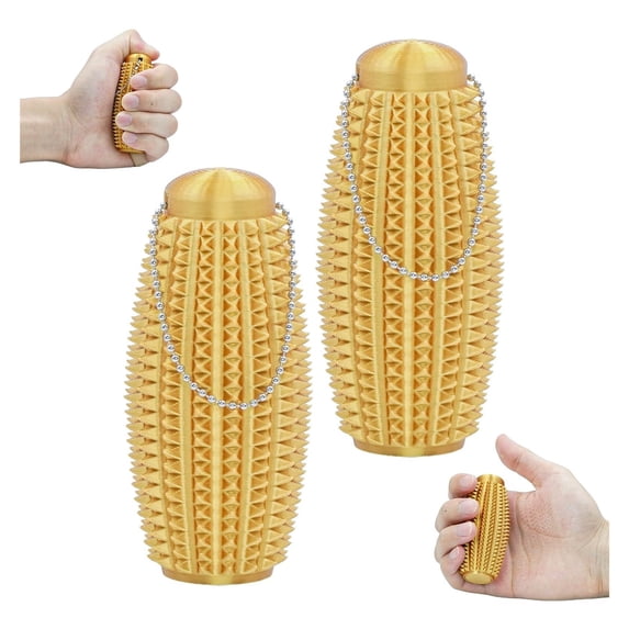 2 Pack 3D Printed Spiky Fidget Roller Keychain Textured Sensory Toy for Stress Relief and Focus Tactile Hand Fidget for Adults Teens