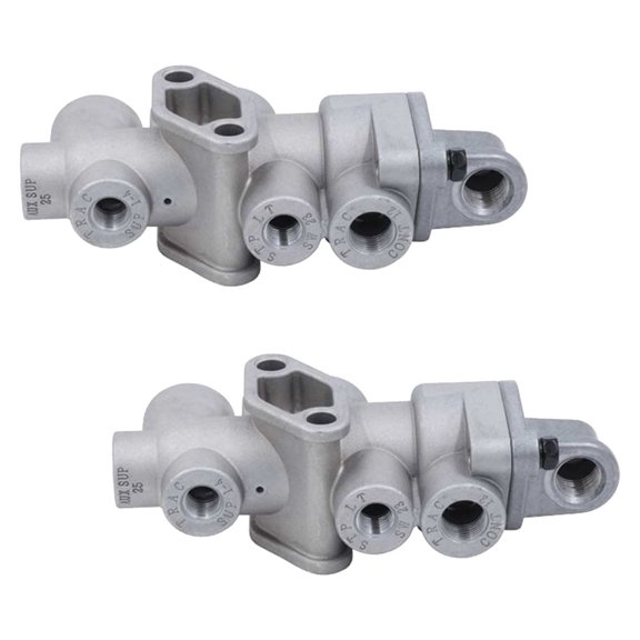 2 Pack 3DC Tractor Protection Valve, 3/8 NPT Control, 1/4 and 1/2 NPT Stoplight Switch and Tractor Control Replaces Bendix 065706 65706 BW065706 Freightliner BW065706