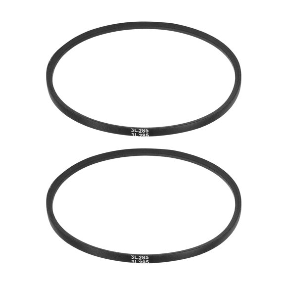 2Pcs 3L285 Classic Wrapped Rubber V-Belt, 28.5"(724mm) Outside Circumference, 3L Profile V Belt 3/8" Width 7/32" Height