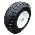 thumbnail image 1 of 2-Pack 4.10/3.50-6" Flat-Free Tire, Hand Truck Tire on Wheel, 3" Centered Hub 5/8" Ball Bearings, 1 of 3