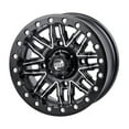 thumbnail image 1 of (2 Pack) 4/156 Tusk Nebo Beadlock Wheel 14x7 4.0 + 3.0 Machined/Black for Kawasaki Mule Pro-Fxt Eps Camo 2022, 1 of 8