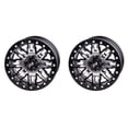 thumbnail image 1 of (2 Pack) 4/156 Tusk Teton Beadlock Wheel 14x7 5.0 + 2.0 Machined/Black for Polaris Rzr xp Turbo Eps 2016-2021, 1 of 8