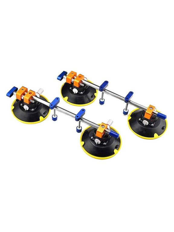 2 Pack 4.5 Inch Seamless Stone Seam Setter Manual Rubber Vacuum Leveling Tools For Granite, Stone, Marble, Slab, Free Storage Case And Gloves ,Easy to Useful