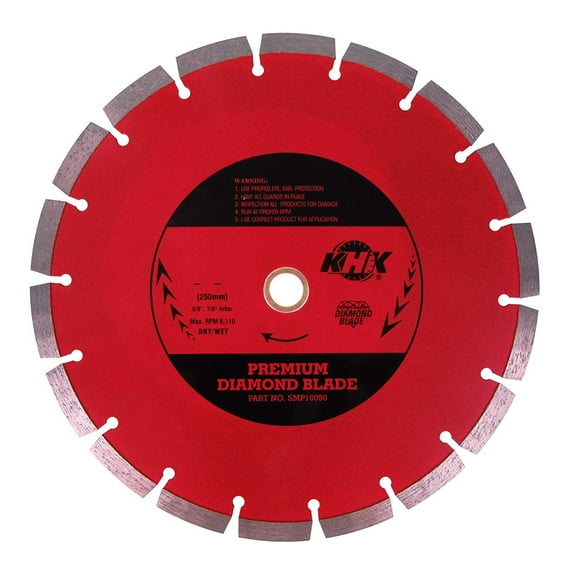 2-Pack 4.5" Premium Segmented Diamond Saw Blade for Cutting Concrete, Bricks, Stone, and Masonry Materials, Dry/ Wet Cutting