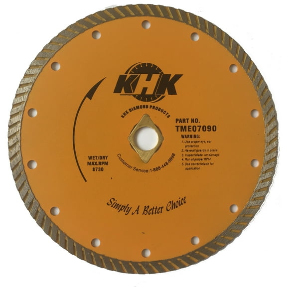2-Pack 4.5" Turbo Diamond Saw Blade for Cutting Concrete, Bricks, Stone, and Masonry Materials, Dry/ Wet Cutting