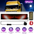 thumbnail image 1 of 2 Pack 4.7"x23.6" Flexible LED Eyes for Car Windshield Ultra-Thin Programmable Devil Eye Light with App Control IP65 Waterproof USB-Powered, 1 of 7