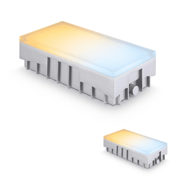 2 Pack 48 Inch 2W Low Voltage 5CCT Paver Light, IP67 Glare-Free Brick Light, Drive-Over Safe LED Landscape Light, 12-24V AC/DC Hardwired Pathway Light