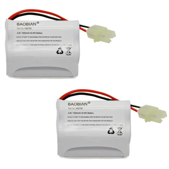 (2-Pack) 4.8V Battery for Shark XB2700 V2700 V2700Z V2930 Floor & Carpet Sweeper
