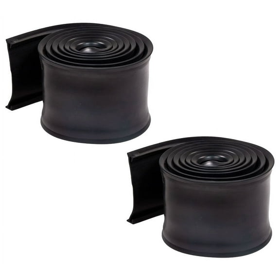 2 Pack 4" Fuel Tank Strap Isolator for Semi Trucks - 6 ft. Length, Black