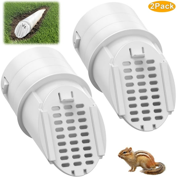 2 Pack 4" Gutter Downspout Extensions, Rain Diverter, Drainage Grate Yard Drain, Drain Emitter for Sump Pump Discharge & Downspout Extensions, Fit 4" SCH 40, 4" SDR 35, 4" & 3" Corrugated Pipe,Gray