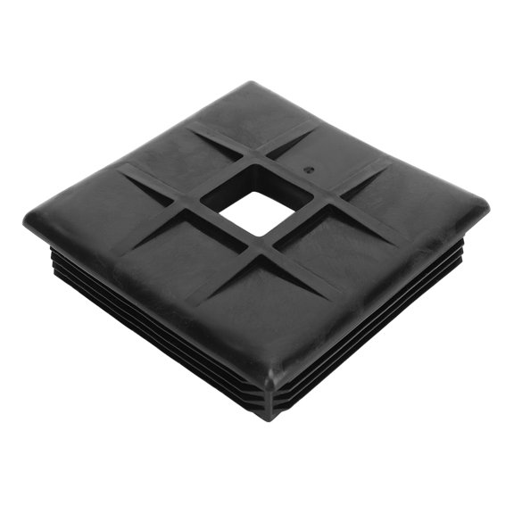 2-Pack 4 Inch Square ABS Bumper Plug Cap with Ventilation Hole for RV Trailer Sewer Hose Concealment 2 Pcs 4in abs RV Trailer