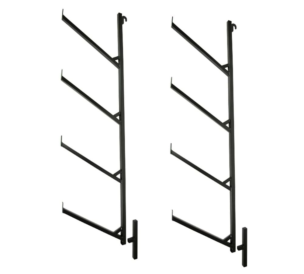 2 Pack of 4 Tier Shipping Container Pipe Rack with 18