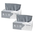 thumbnail image 1 of 2 Pack 40 Sheets Cleaning Rags, Microfiber Cleaning Cloths, Reusable Cleaning Towels in Box, Microfiber Lint Free Multi-Purpose Towel, 7.87x7.87 Inch, Gray, 1 of 9