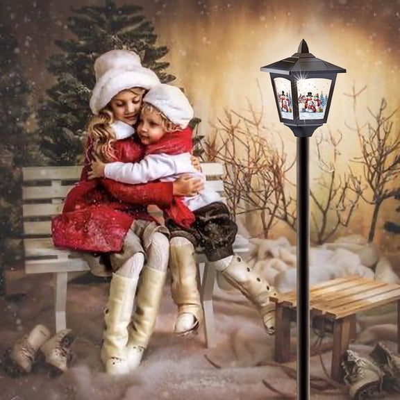 Kanstar Solar Lamp Post Lights Christmas Decor Solar LED Rust Resistant 2 pack 40 inch