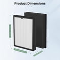 thumbnail image 1 of 2 Pack 400 Hepa 14 Air Purifier Filter Replacement, Compatible with PuroAir 400 Air Purifier, HEPA Filters up to 99.9% of Smoke, Pollen, Dust and Common Household Pollutants, 1 of 8