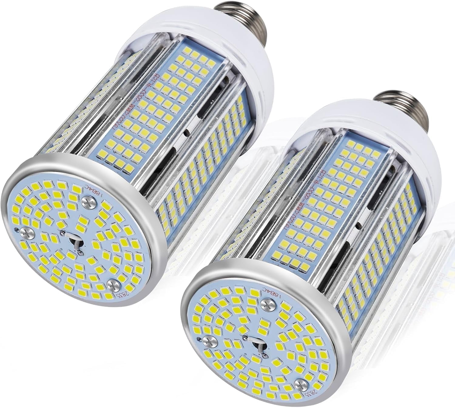 2 Pack 400W Equivalent LED Corn Light Bulb 6000 Lumen Led Corn Bulb 50W Super Bright 5000K Daylight White E26/E27 Base LED Light Bulb for Home Garage Lighting Garage Backyard Office Household