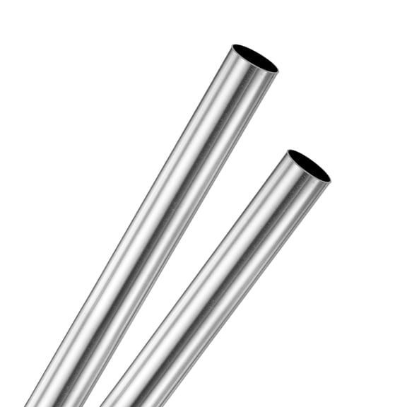 2-Pack 400mm 304 Stainless Steel Tube, 11mm OD 0.5mm Wall Thickness Seamless Stainless Steel Tubing for Construction/Machining/DIY Crafting [0.43x0.02x15.7IN]