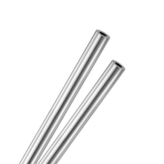 2-Pack 400mm 304 Stainless Steel Tube, 4mm OD 1mm Wall Thickness Seamless Stainless Steel Tubing for Construction/Machining/DIY Crafting [0.16x0.04x15.7IN]
