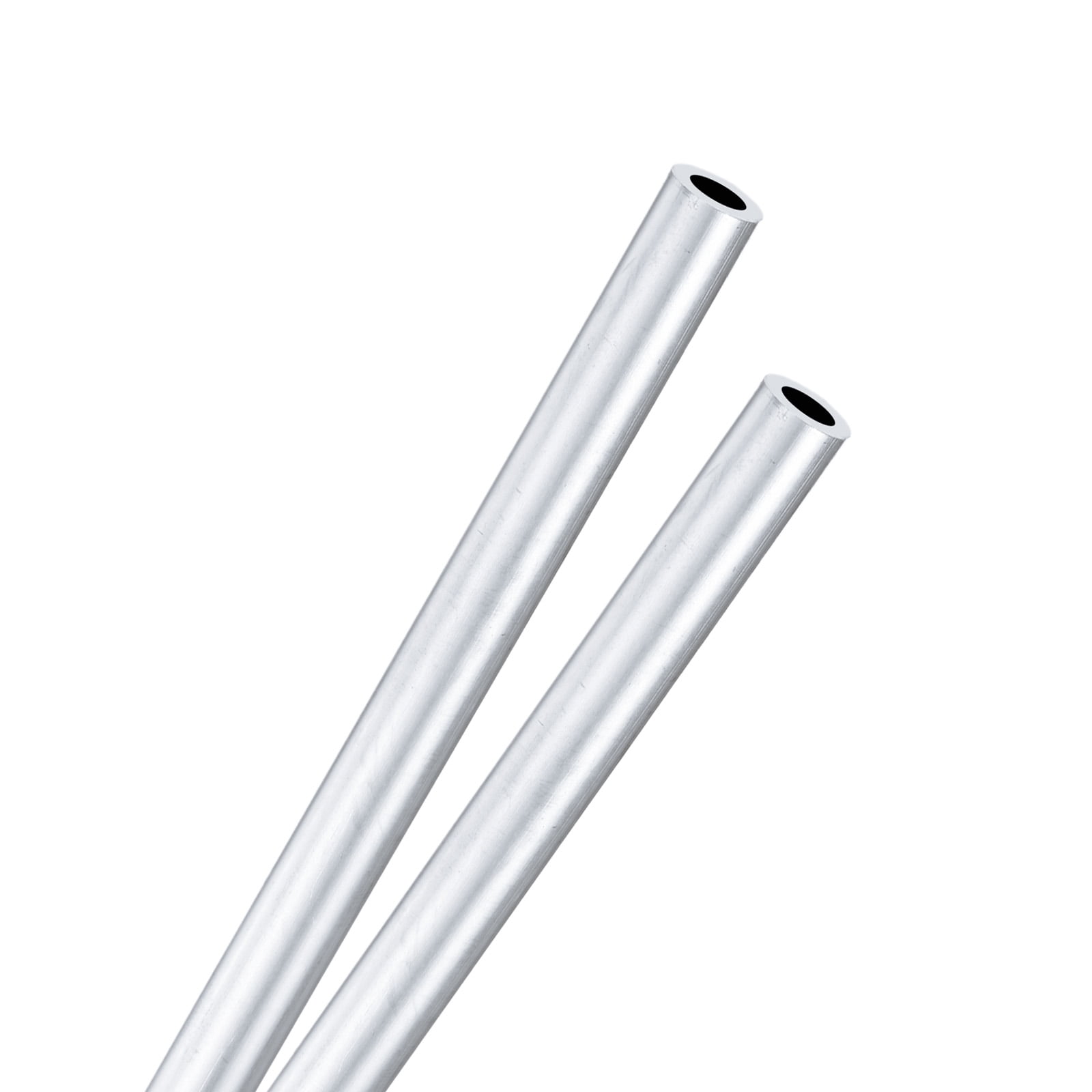 M METERXITY 2-Pack Aluminum Round Tube - 250mm, 10mm OD, 6mm ID, 6063-T5 Seamless For DIY & Construction