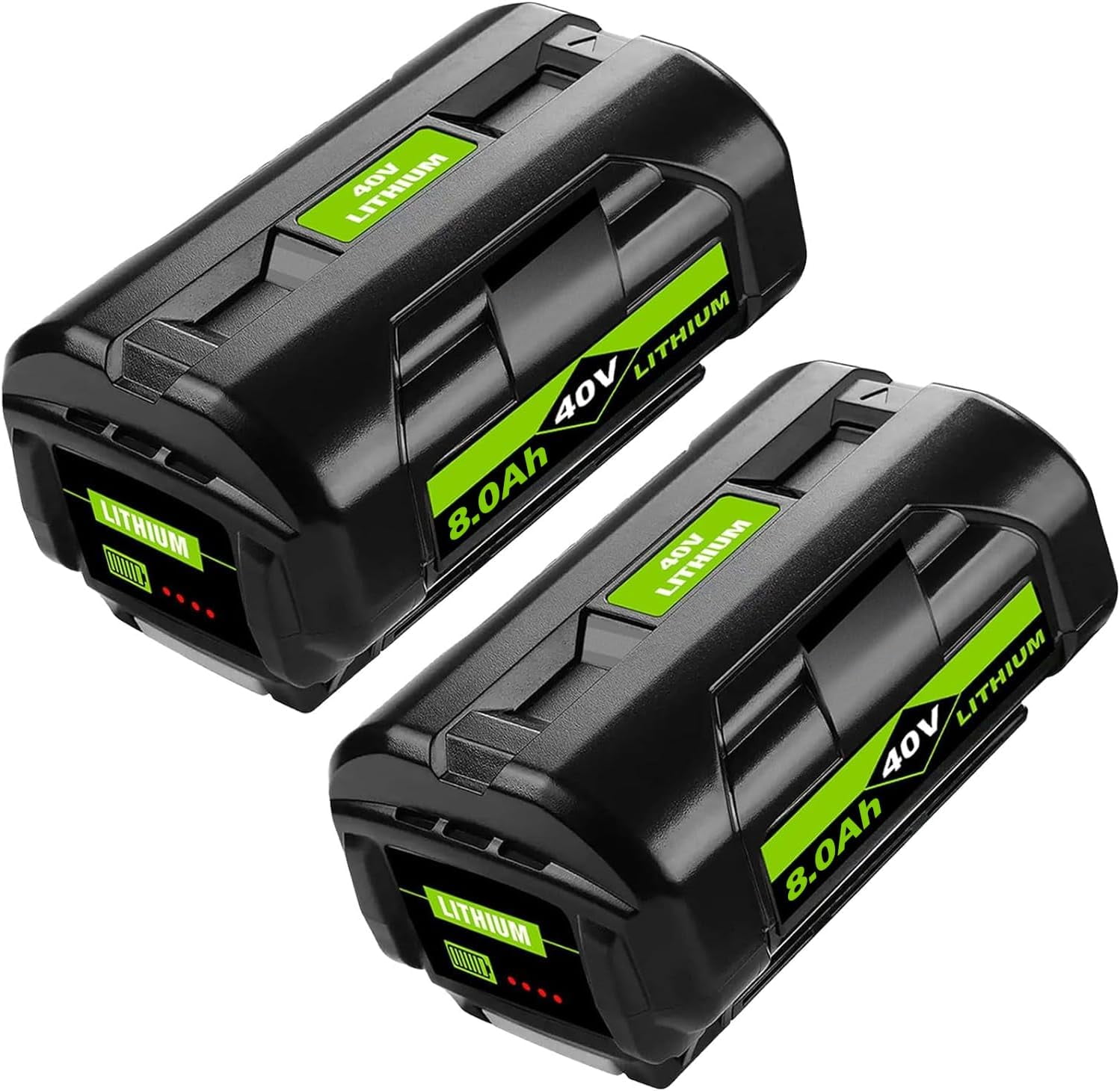 2 Pack 40V 8.0Ah Battery Replacement for Ryobi 40V Battery Compatible with Ryobi Battery Fits for Ryobi Battery 40V High Capacity OP4015 OP4026 OP40201 OP40261 OP4030 OP4040 OP40401 OP4050