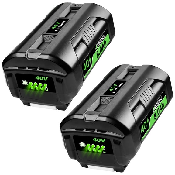 2 Pack 40V 8.0Ah Replacement for Ryobi Battery Compatible with Ryobi Battery 40v Fits for Ryobi 40v Battery 20V OP4060 OP4015 OP4026 OP40201 OP40261 OP4030 OP4040 OP40401 OP4050 OP40501 Fast Charging