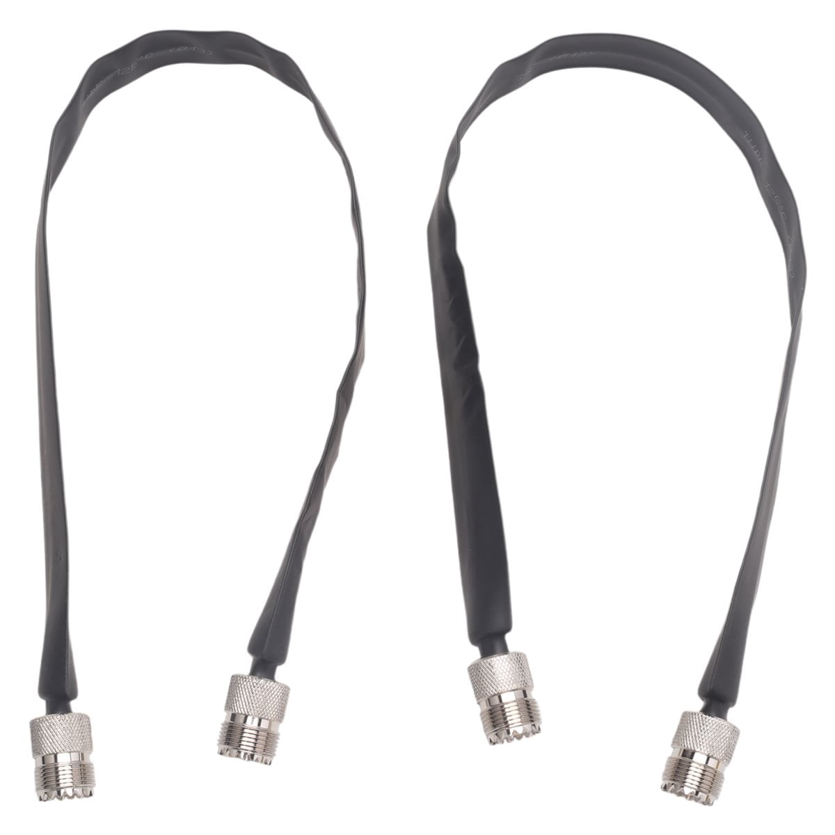 2 Pack 40cm Coaxial Cable Window/Door Pass Through Flat Cable, SO239 ...
