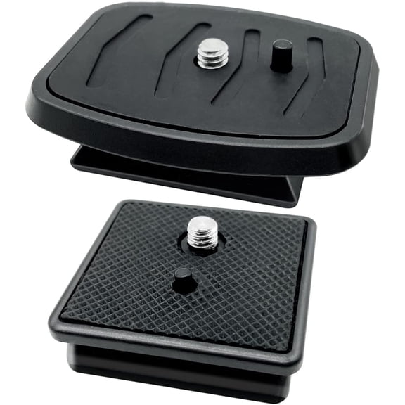 2 Pack 41mm and 43mm Tripod Quick Release Plate Camera Mounting Adapter, 2 Sizes QR Plate Camera Tripod Ball Head Parts Replacement Compatible with Ambico Sunpak Kalimar Zomei Tripod Mount