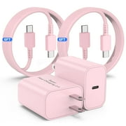 2 Pack 45W Samsung USB-C Super Fast Charger 6FT Type C Charger Cable Cord Fast Charging Android Phone Wall Charger Block for Samsung Galaxy S25 Ultra/S24+/S23 Ultra/S23/S23+/S22/S22 Ultra/S22+/S21