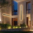 thumbnail image 1 of 2 Pack 47.2 Inch Modern Outdoor Wall Lights 3000K Warm White IP65 Waterproof Rustproof for House Porch Garage, 1 of 6