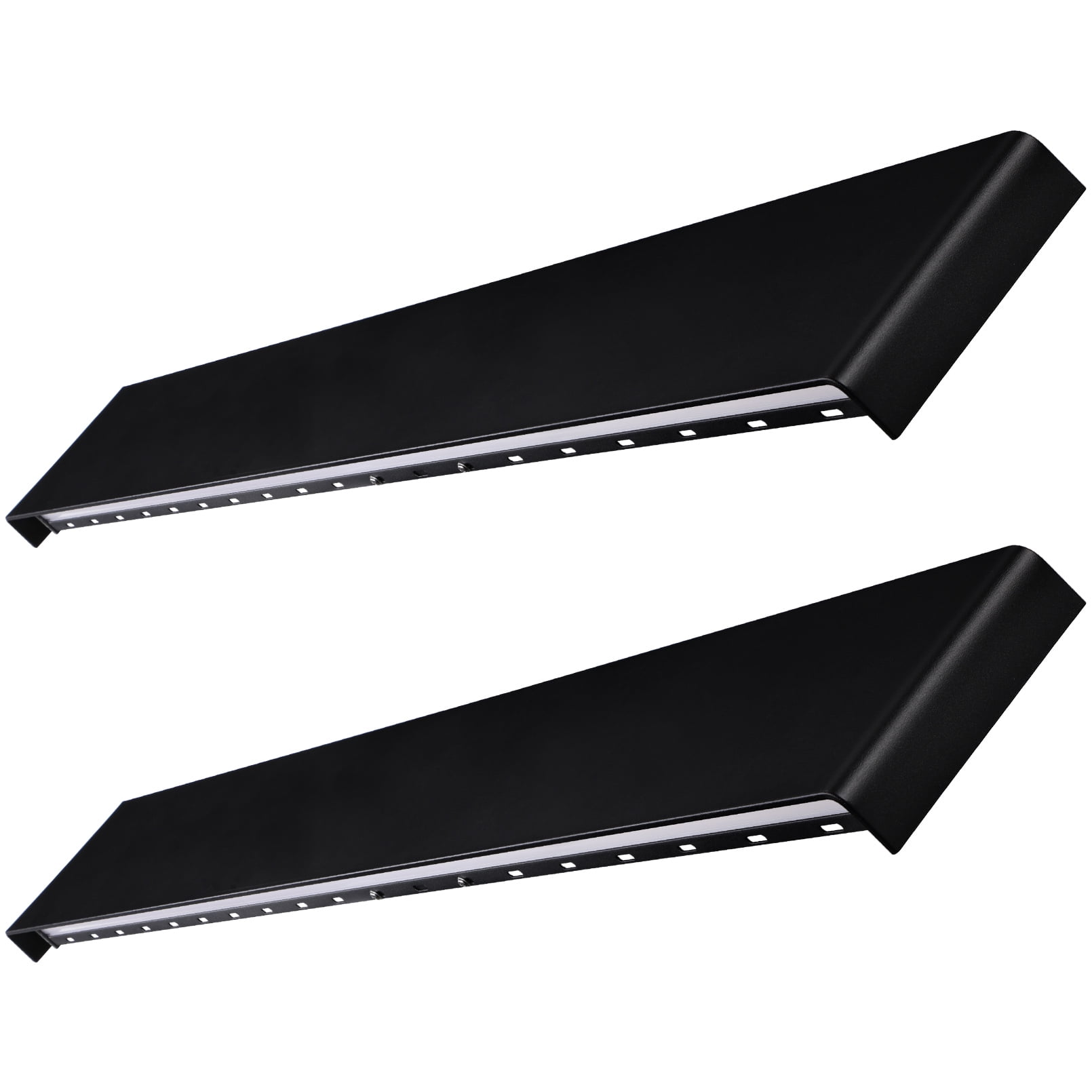 2 Pack 47" Smart LED Wall Sconce, 45W Dimmable Up Down Outdoor Wall Light with Remote, Aluminum, IP65 Waterproof, 100-265V