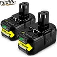 thumbnail image 1 of 2 Pack 5.0Ah 18V Battery Compatible with Ryobi 18 Volt One+ P108 Cordless Power Tools, 1 of 6