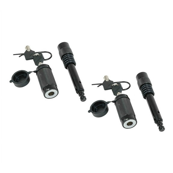 (2 Pack) 5/8" Hitch Pin w/Lock Keyed Differently, Fits 2-1/2" Receiver | Trailer Hitch Receiver Pin Lock for Hitch Bike Rack Tray Ball Tow Rope for Trailer Truck Car Boat (2 Keys/Pin)
