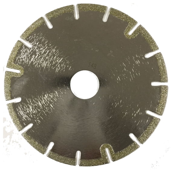 2-Pack 5" Electroplated U Slot Tile Diamond Blade for Cutting Marble, Lime Stone, Ceramic Tile, Porcelain Tile