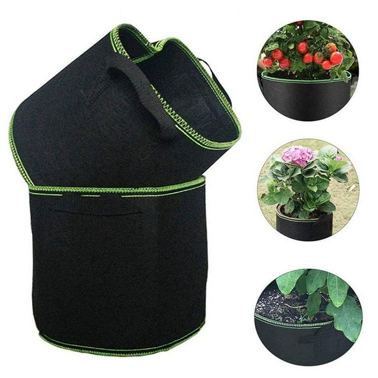 Plant Grow Bag 200 Gal. Aeration Fabric Pots with Handles Black Grow Bag  Plant Container for Garden Planting (5-Pack)