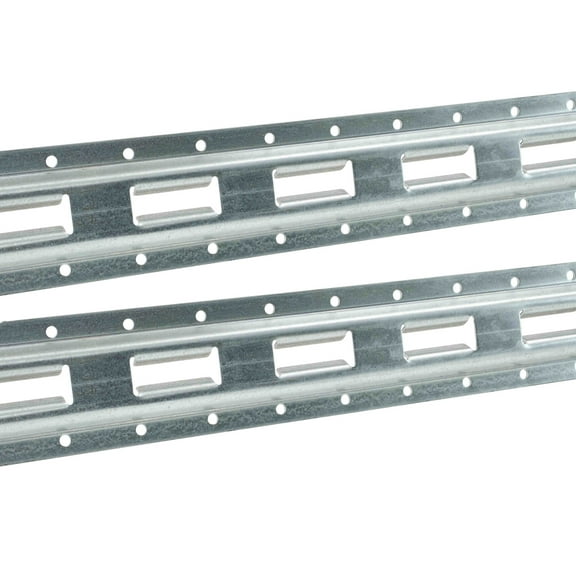 (2 Pack) 5' Vertical E-Track Tie-Down Rail - Made in USA | High Strength Galvanized Steel, Bolt-On Tie Down Rail for Cargo on Pickups, Trucks, Trailers, Vans