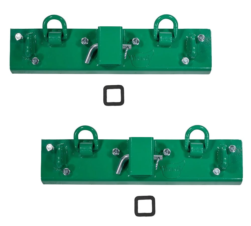 2 Pack 5"x 22" Tractor Bucket Grab Hooks Bolt 2" Hitch Receiver for