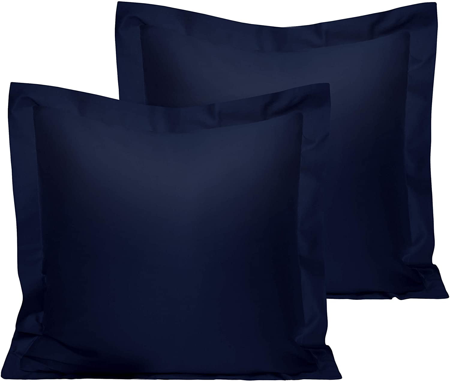 2 Pack 500 Thread Count 100 Egyptian Cotton Euro Pillow Shams, Super