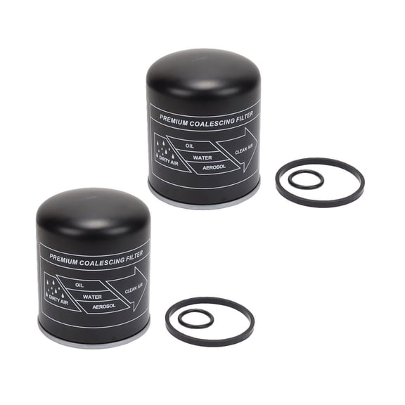 2 - Pack 5008414PG Air Dryer Cartridge w/ Gasket Seal Ring Kit for Bendix 109994PG, BX5008414PG, K020366, Replaces BW5008414PG, Meritor R950068, Wabco 4324102442, 4324109362