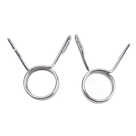 2-Pack 50Mm Spring Collar Clips For Barbell, Duty Gym Weight Lock Clips To Prevent Plates Sliding, Silver Barbell Attachments For Strength Training And Dumbbell Use(2PCS)