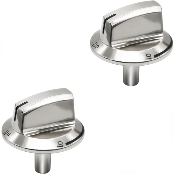 2 Pack 5304525746 Cooktop Knobs Gas Stove Knobs, Compatible with Frigidaire Stove/Range Knobs Assembly, Surface Burner Control Knob Replaces 5304504839, 4960519, AP6997304, PS16227241, EAP16227241.