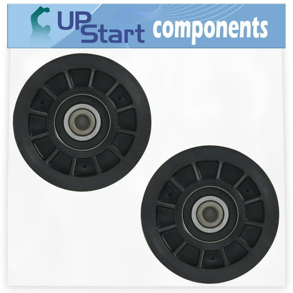 2-Pack 532194327 Flat Idler Pulley Replacement for Husqvarna YTH 2448 T (917.279200) (2006-05) Ride Mower - Compatible with 194327 Pulley
