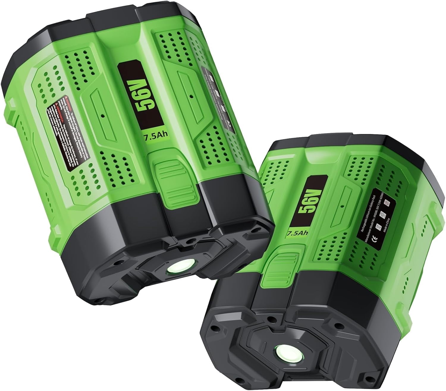 2-Pack 56 Volt 7.5Ah for EGO Battery High Capacity 56V 7.5Ah Lithium ion BA5600T BA1400T BA4200T BA2240 BA2800 BA2800T Compatible with EGO All 56V Power Tool